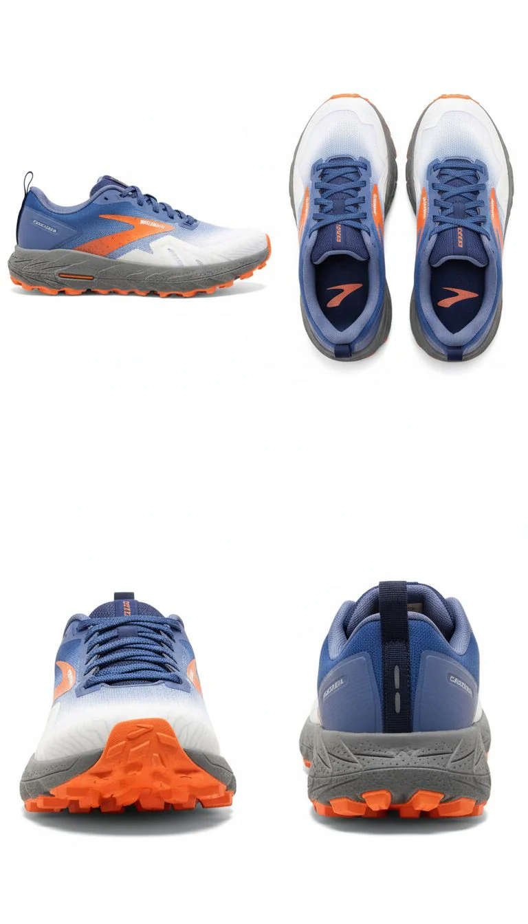 Brooks Cascadia 17 Women's Trail Running Shoes | Blue/Firecracker - Image 3