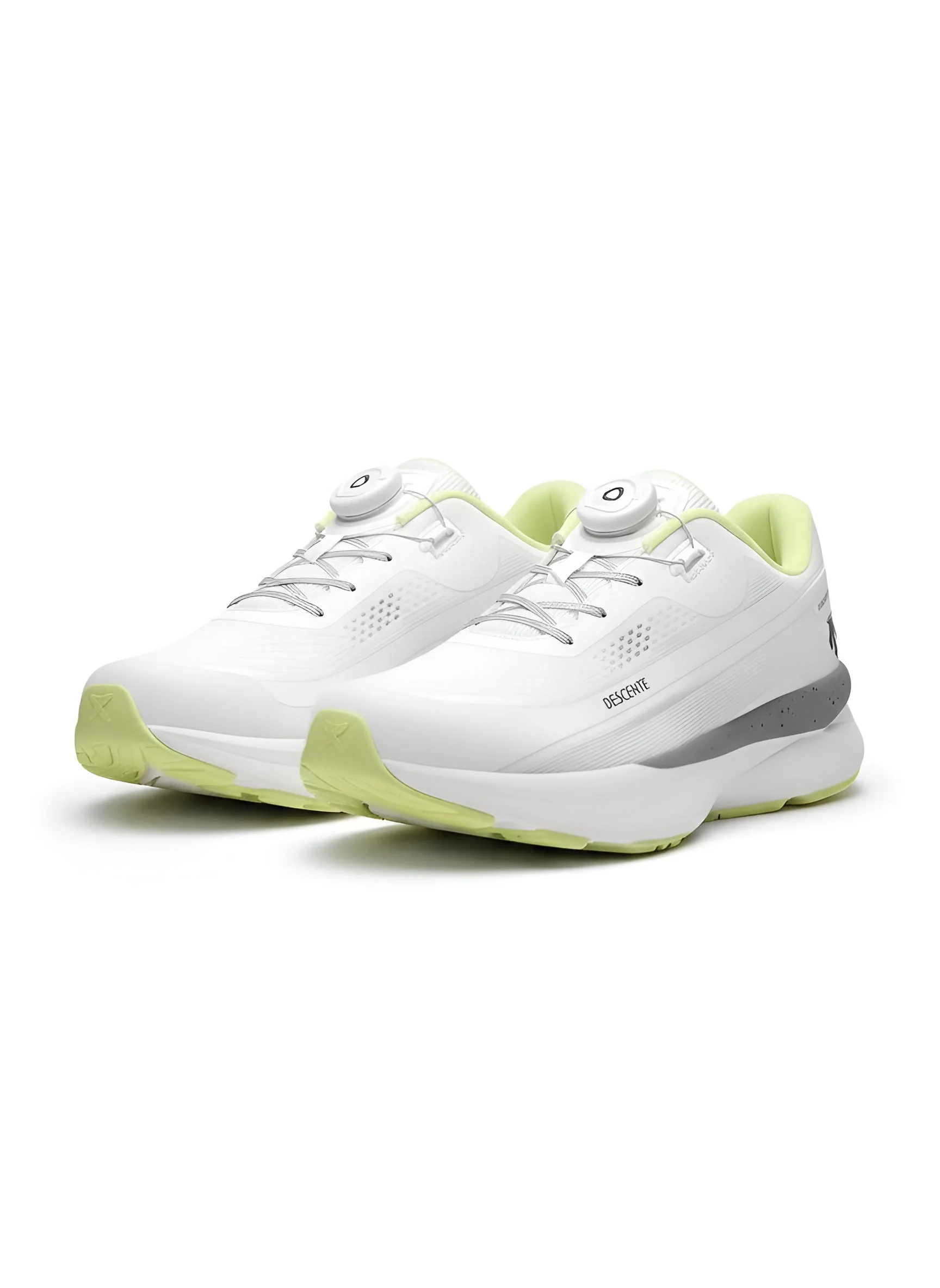 Descente Enerzite Fluid Wire 2.0 in White/Lime - Image 4