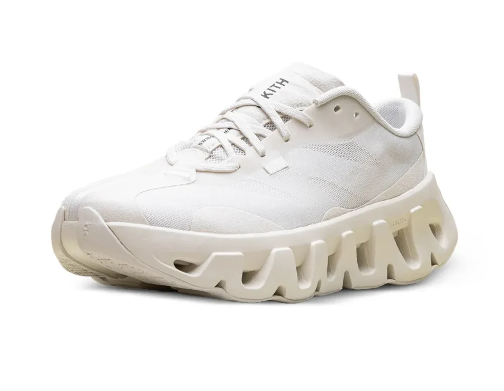 ON Running Kith K-Tech 1 Unisex Sneakers | White - Limited Edition Collab - Image 4