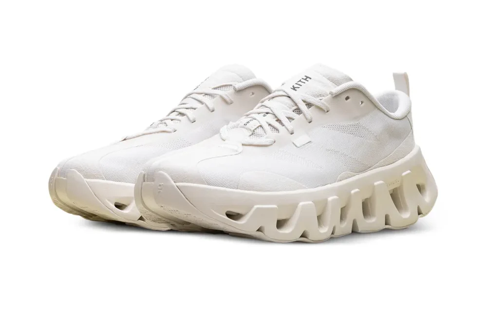 ON Running Kith K-Tech 1 Unisex Sneakers | White - Limited Edition Collab - Image 5