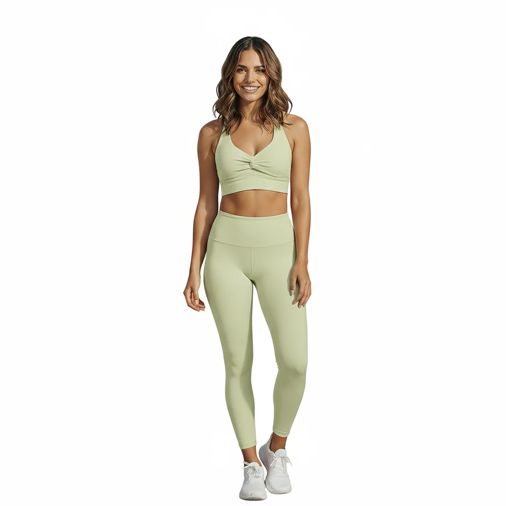 Luna 3-Piece Women's Activewear Set – Yoga Jacket, Top & Leggings - Image 12