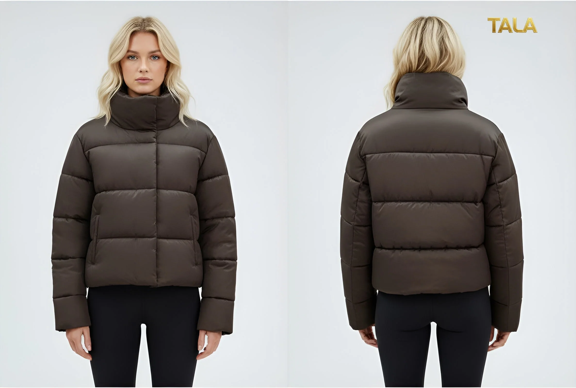 Halifax Cropped Puffer Down Jacket - Image 7