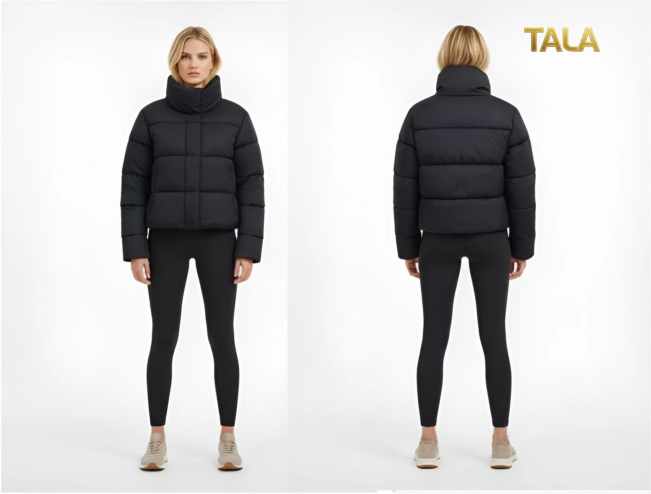 Halifax Cropped Puffer Down Jacket - Image 8