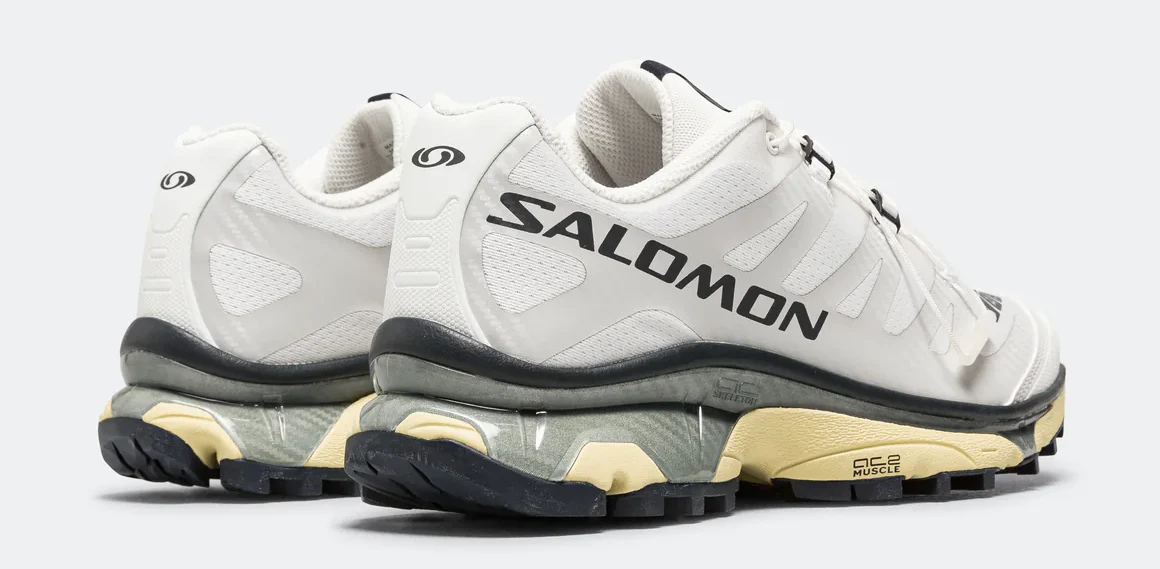 Salomon XT-4 OG Men's Trail Running Shoe in White Lunar Rock-Night Sky - Image 3