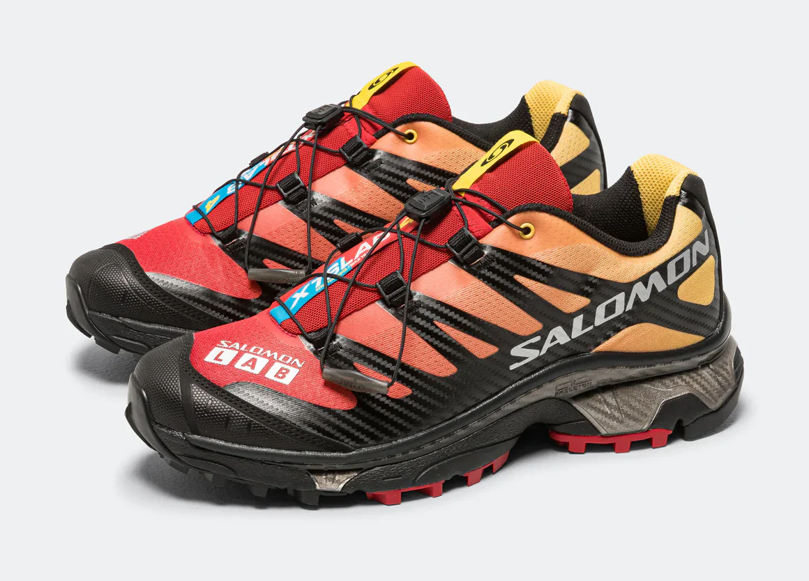 Salomon XT-4 OG Men's Trail Running Shoe in Lava Falls/Beach Ball-Black - Image 2