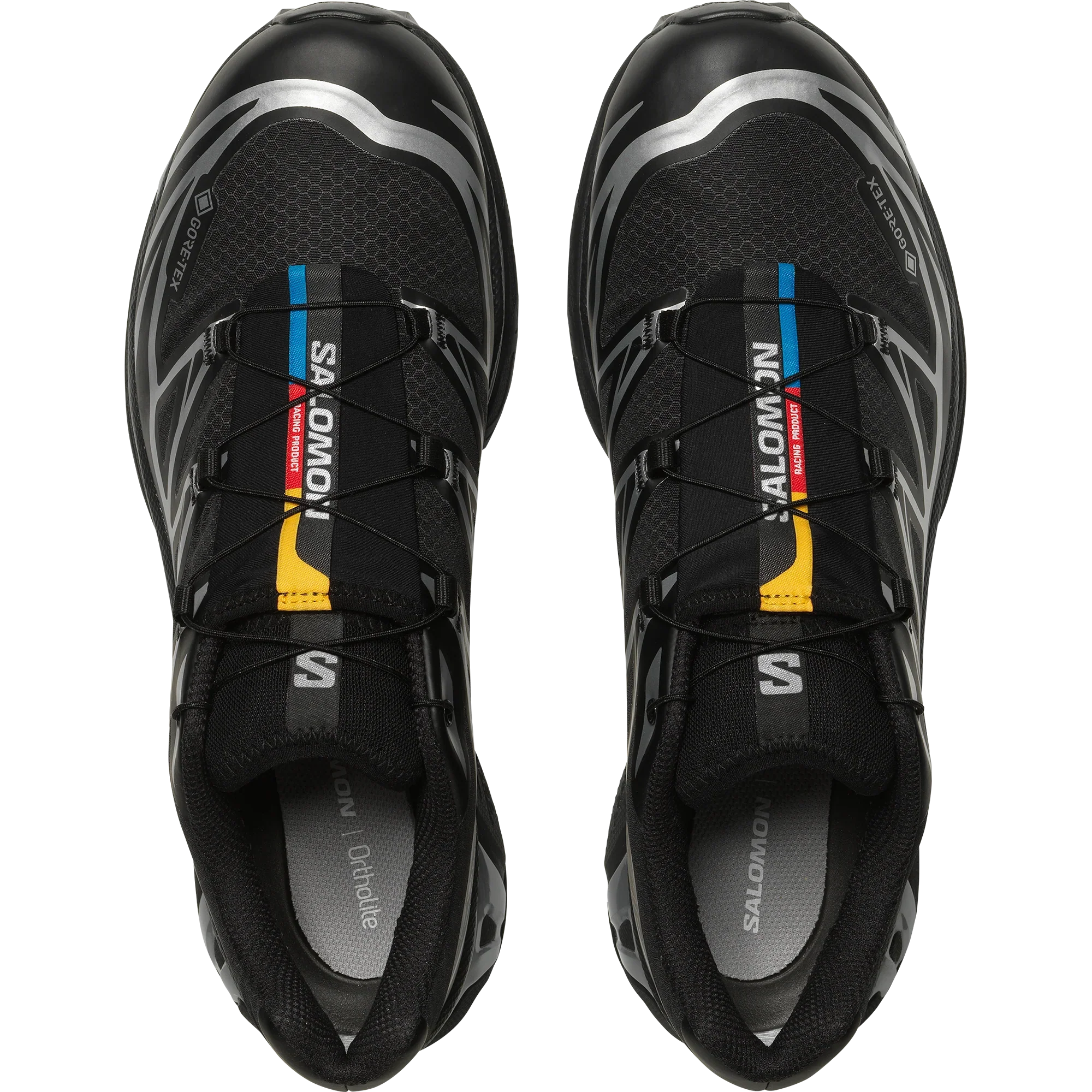 Salomon XT-6 GORE-Tex Men's Trail Running Shoe in Black & Silver - Image 3