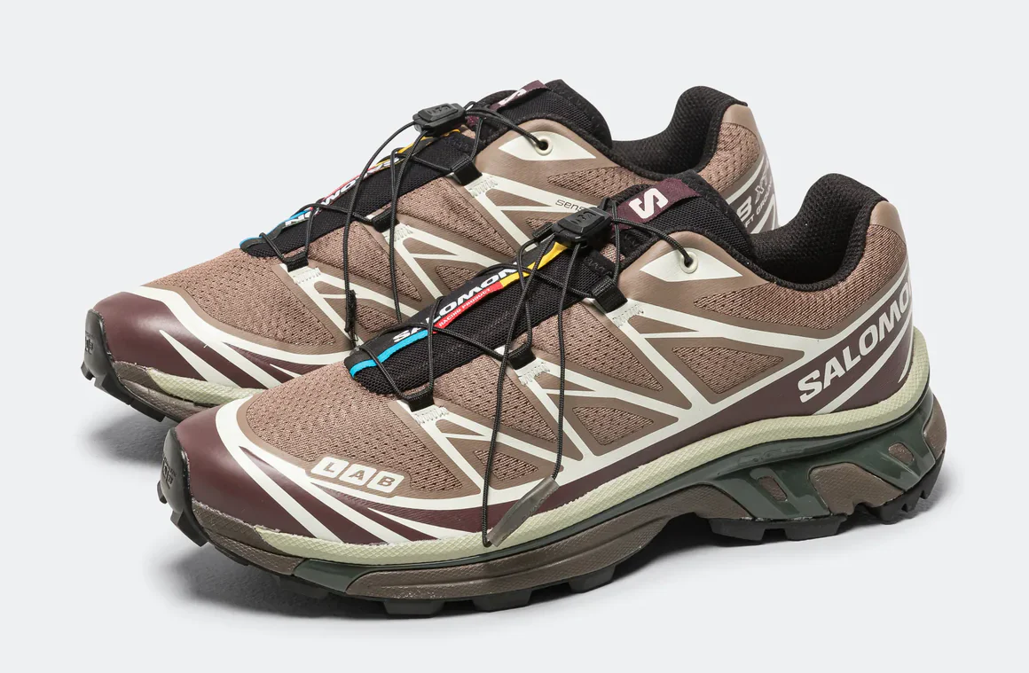 Salomon XT-6 GORE-Tex Women's Trail Running Shoe in Earth Walnut Huckleberry-Urban Chic - Image 2