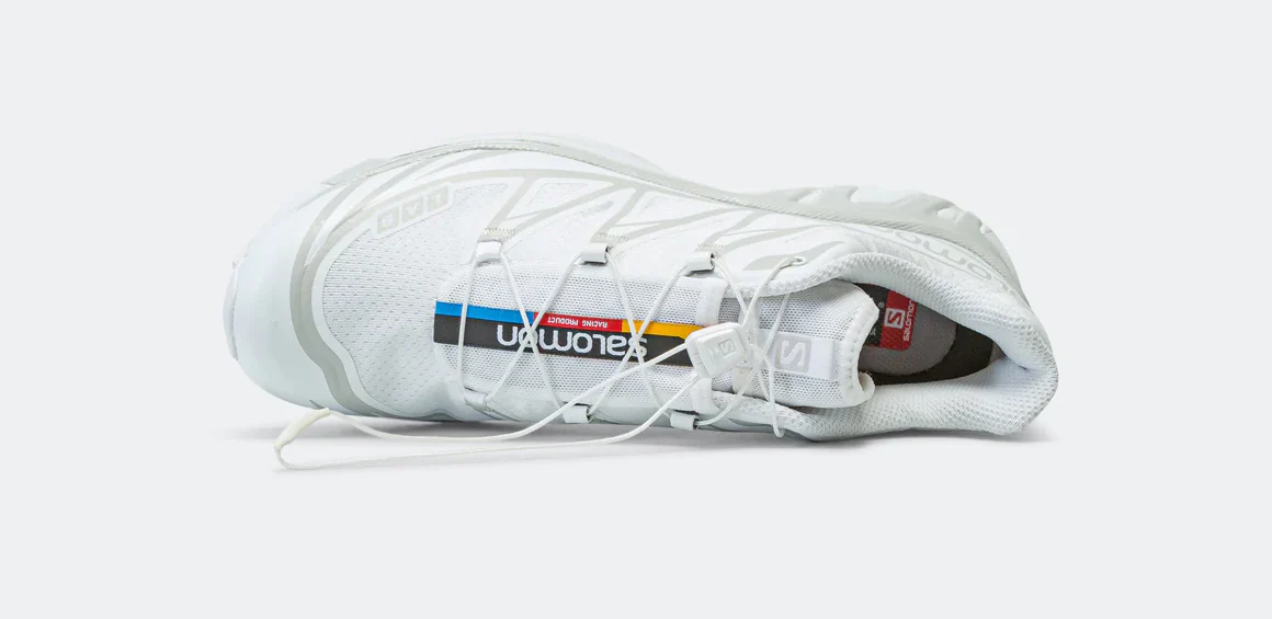 Salomon XT-6 GORE-Tex Women's Trail Running Shoe in White White-Lunar Rock - Image 4
