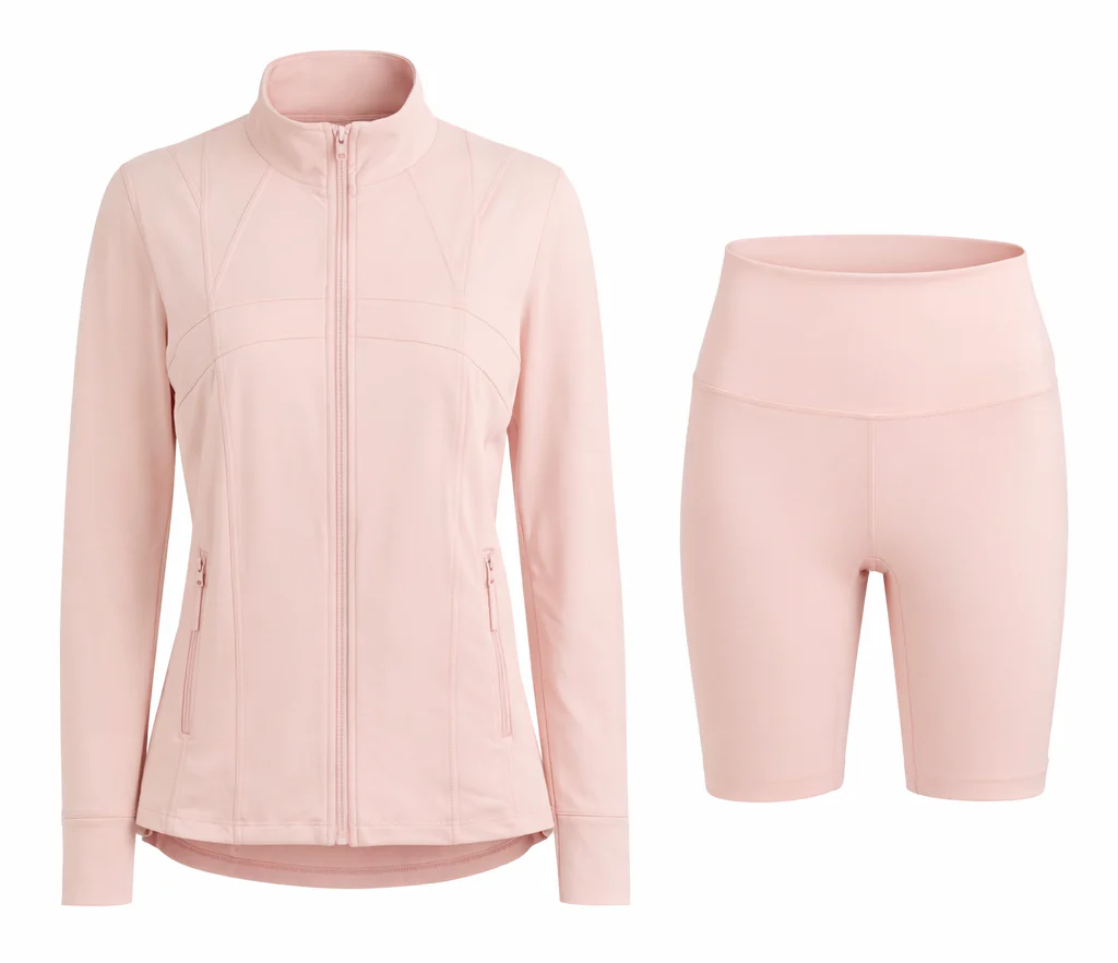 Contour Yoga Set | Sculpting Activewear Jacket & Shorts - Image 18