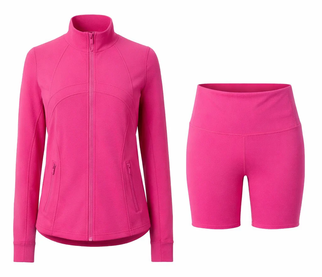 Contour Yoga Set | Sculpting Activewear Jacket & Shorts - Image 5